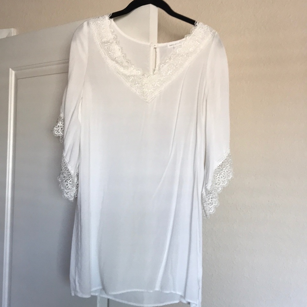 White boho dress